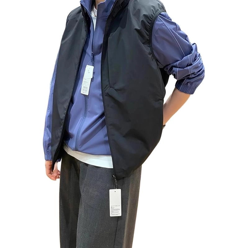 拓菲 日系骑行男早秋户外速干三防无袖背心防风防水登山夹克马甲 男女同款