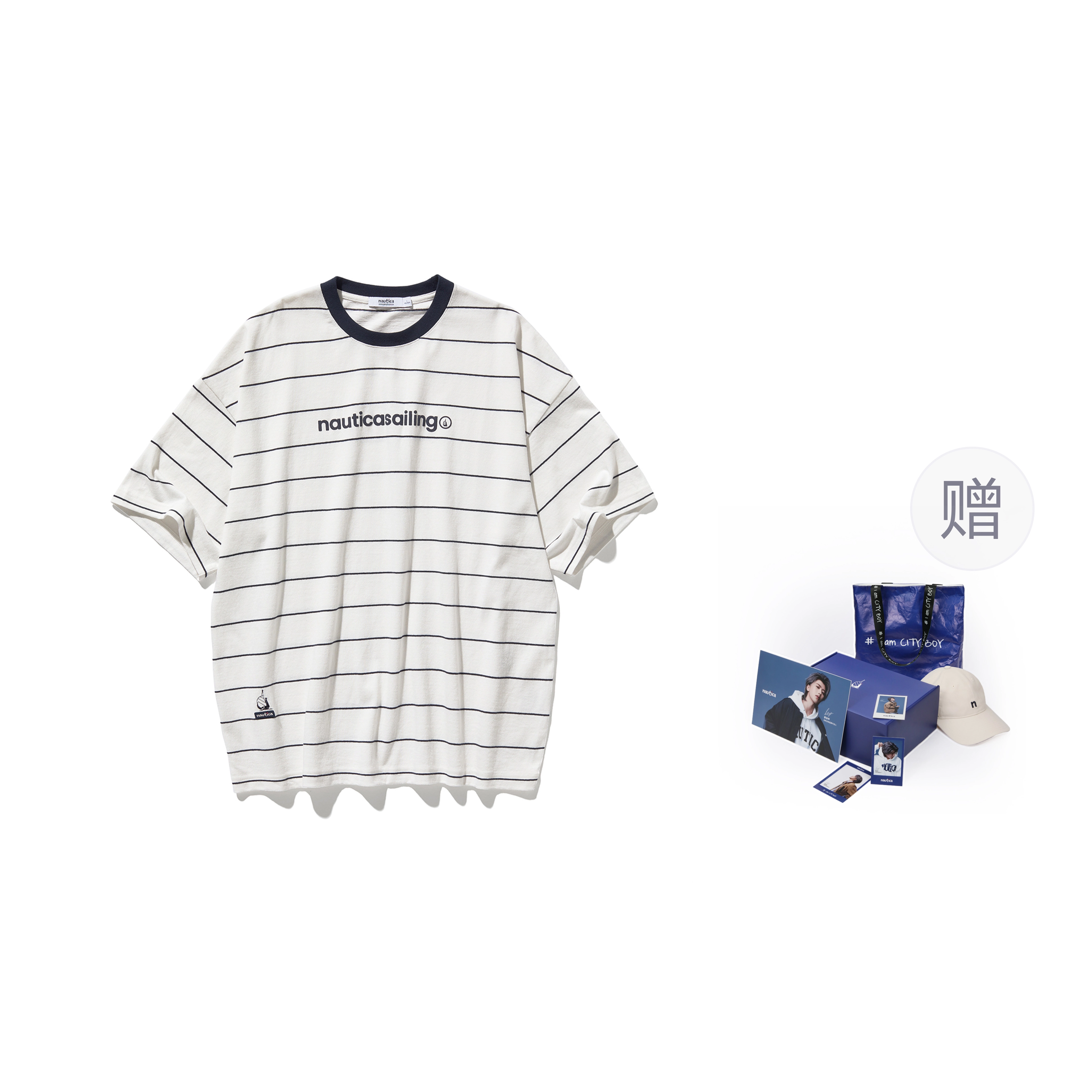 nautica white sail SS24 T