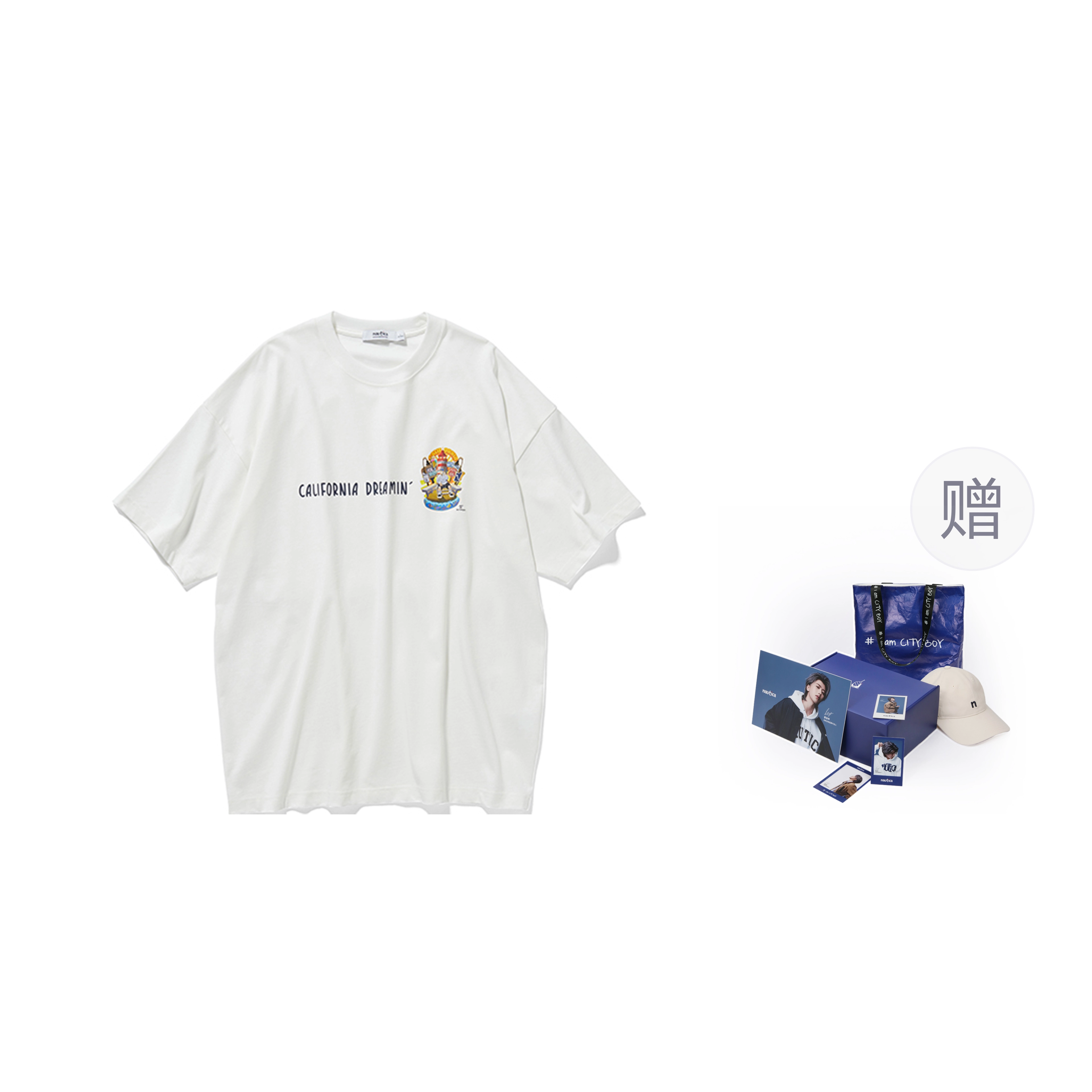 nautica white sail BAONIGAO SS23 Logo T