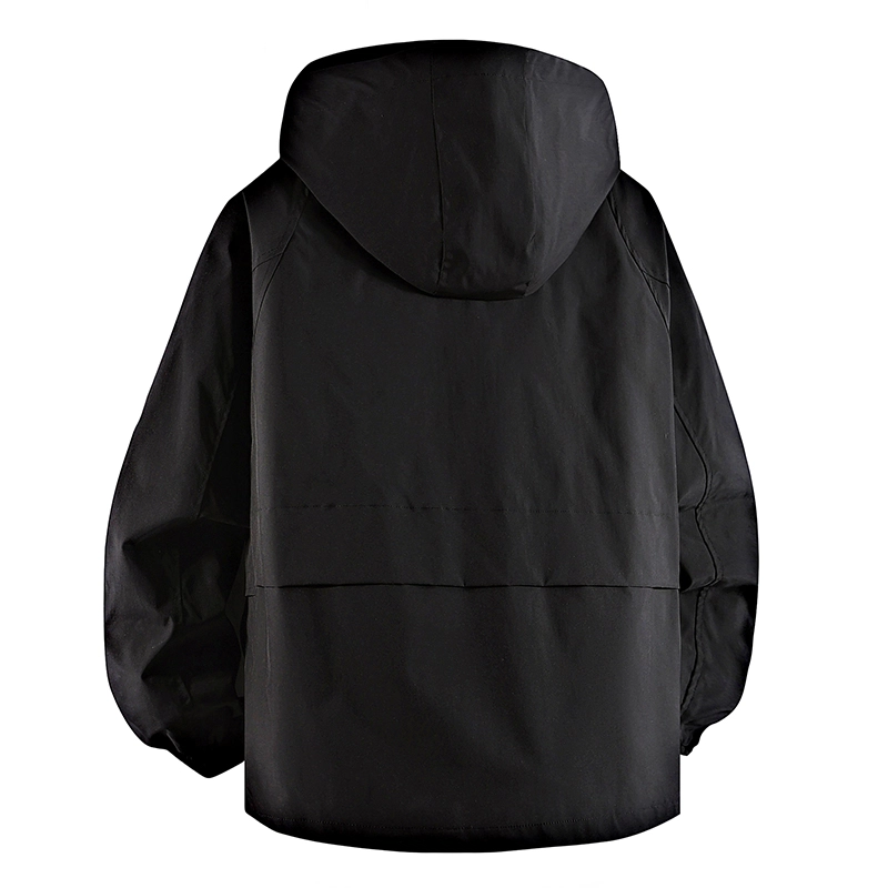 羽浅 英伦休闲连帽外套春秋季潮流工装户外登山服防风防水夹克 男款