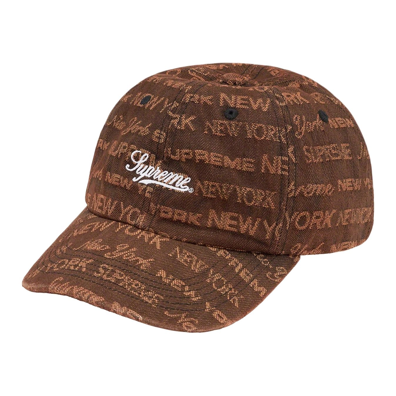 Supreme Week 4 Multi Type Jacquard Denim 6-Panel