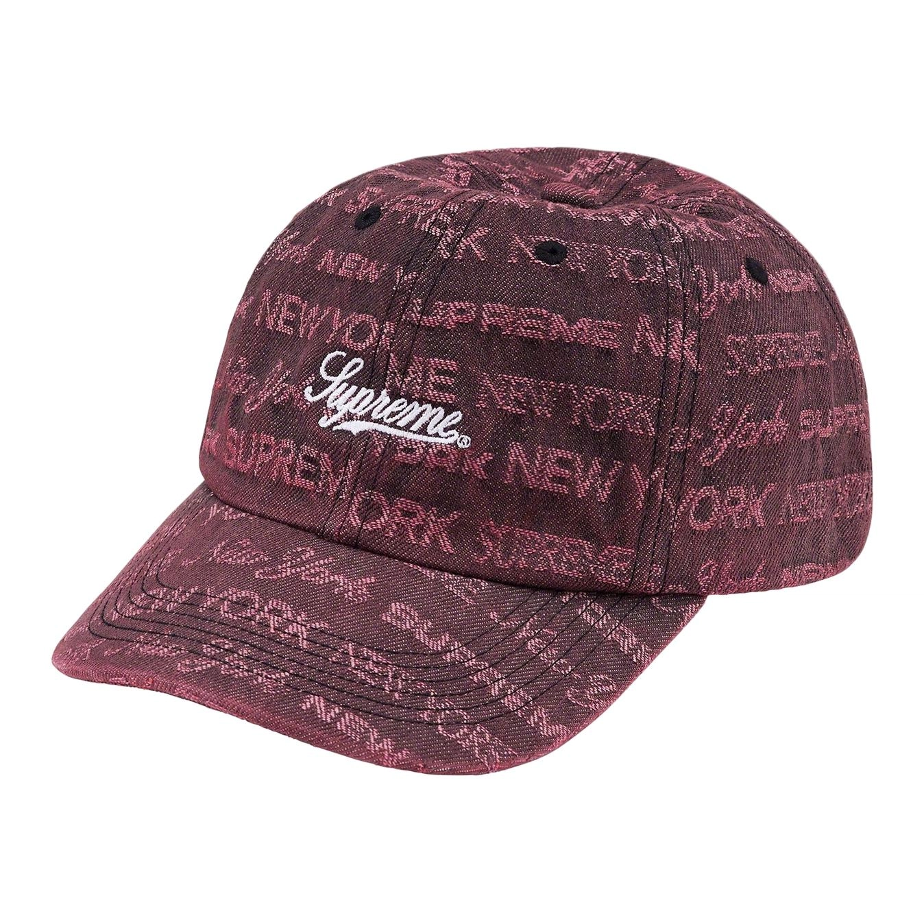 Supreme Week 4 Multi Type Jacquard Denim 6-Panel