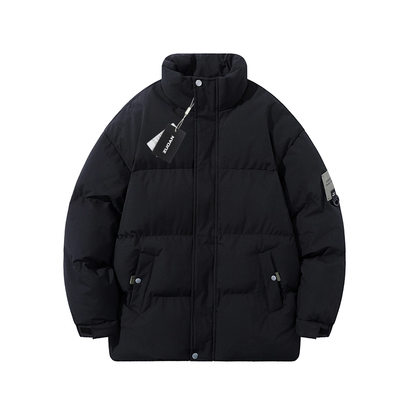 左岸 秋冬大码棉衣立领面包服保暖宽松设计感撞色拼接潮牌迷彩棉袄加厚加肥加胖子装外套棉服 男款