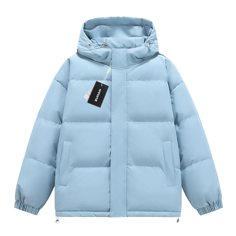 左岸 秋冬加厚保暖青少年港风连帽面包服棉衣休闲宽松简约纯色潮牌棉袄外套棉服 男款