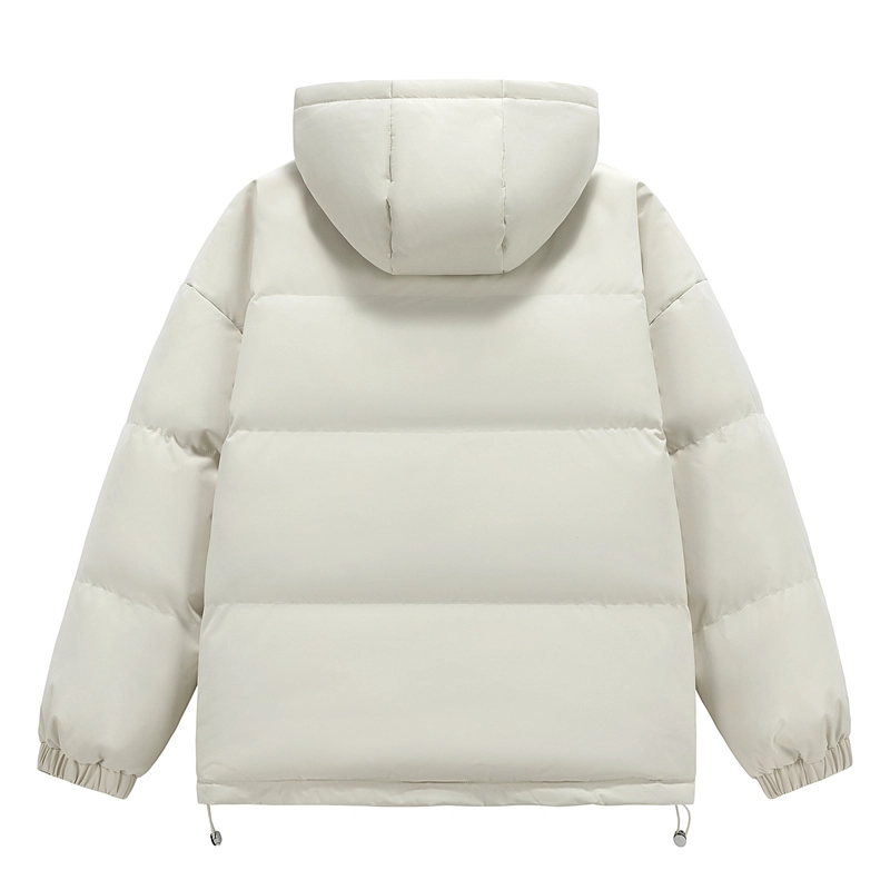 左岸 秋冬加厚保暖青少年港风连帽面包服棉衣休闲宽松简约纯色潮牌棉袄外套棉服 男款