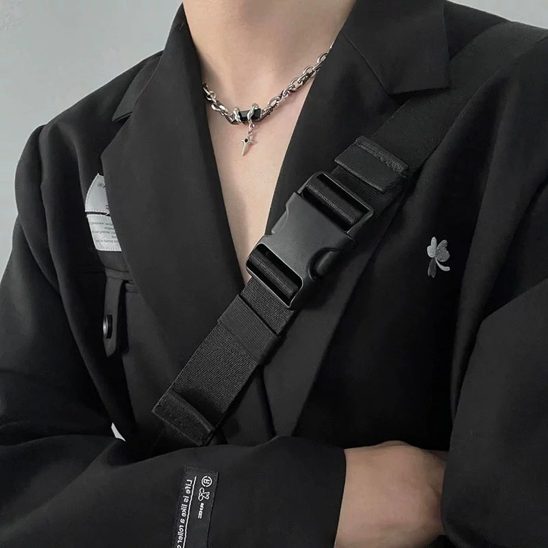 琅风 嘻哈时尚暗黑骑士潮酷 钛钢 项链 男款