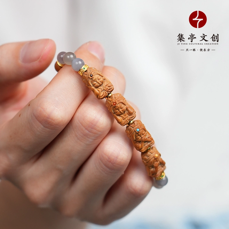 集亭 四不 人生智慧 不听 不说 不看 不想 老山檀香 手串 男女同款情侣款