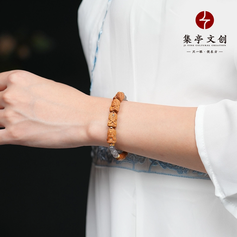 集亭 四不 人生智慧 不听 不说 不看 不想 老山檀香 手串 男女同款情侣款