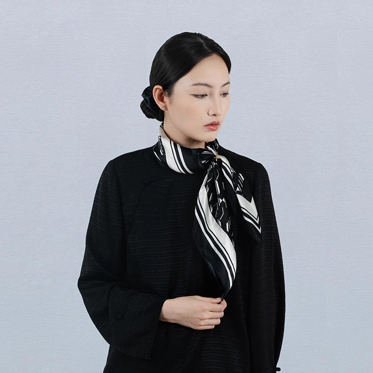 桑尚 时尚小众款百搭饰品 桑蚕丝 丝巾 女款