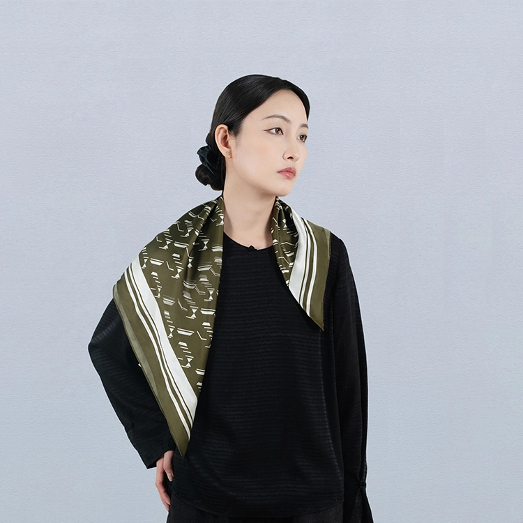 桑尚 时尚小众款百搭饰品 桑蚕丝 丝巾 女款