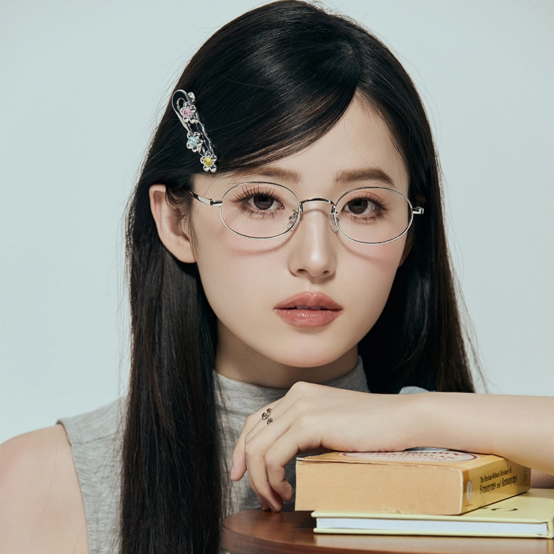 沂茹 小众高级头饰 三色小花 金属甜酷侧边鸭嘴夹 合金 发夹 女款