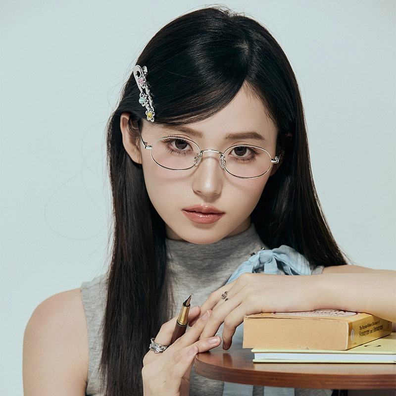 沂茹 小众高级头饰 三色小花 金属甜酷侧边鸭嘴夹 合金 发夹 女款
