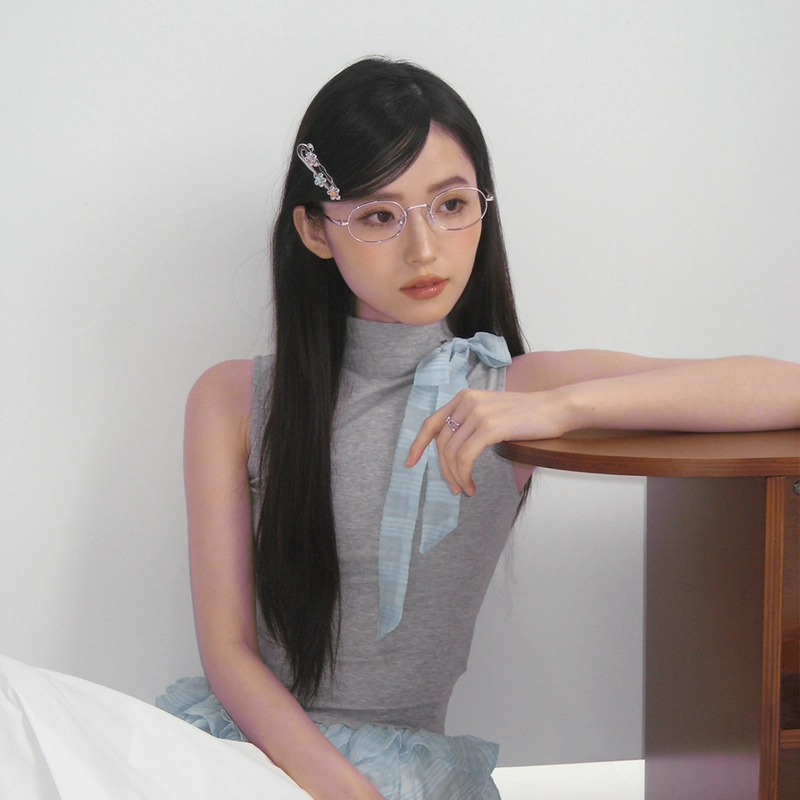 沂茹 小众高级头饰 三色小花 金属甜酷侧边鸭嘴夹 合金 发夹 女款