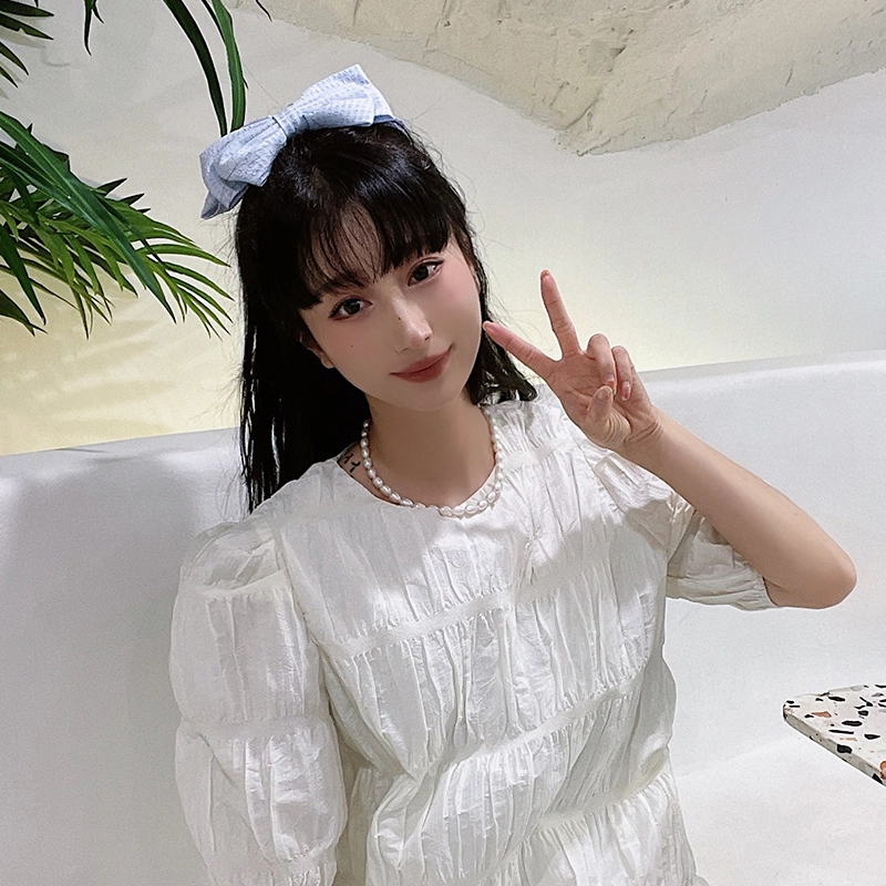 沂茹 高端法式大蝴蝶结优雅后脑勺弹簧夹半扎简约可爱精致 发夹 女款