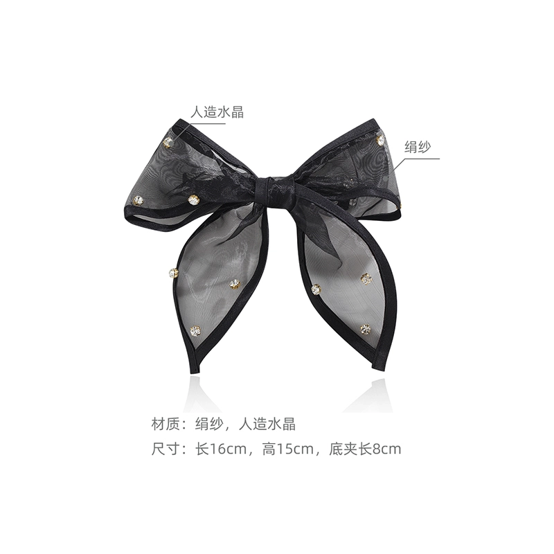 沂茹  优雅气质 网纱蝴蝶结 发夹 女款