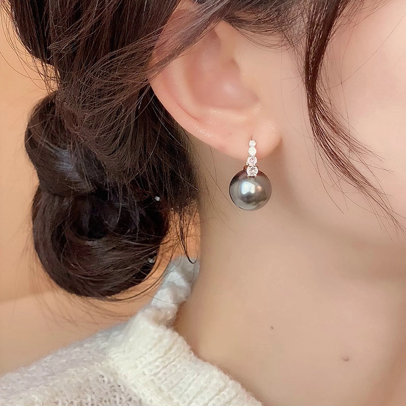 沂茹 高级感优雅甜美复古韩系小众设计 合金 耳环 女款