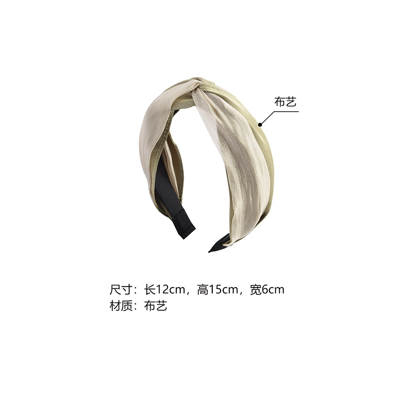 沂茹 韩国气质时尚百搭宽边遮白发优雅气质简约清新头箍 布艺  发箍头饰发饰  女款