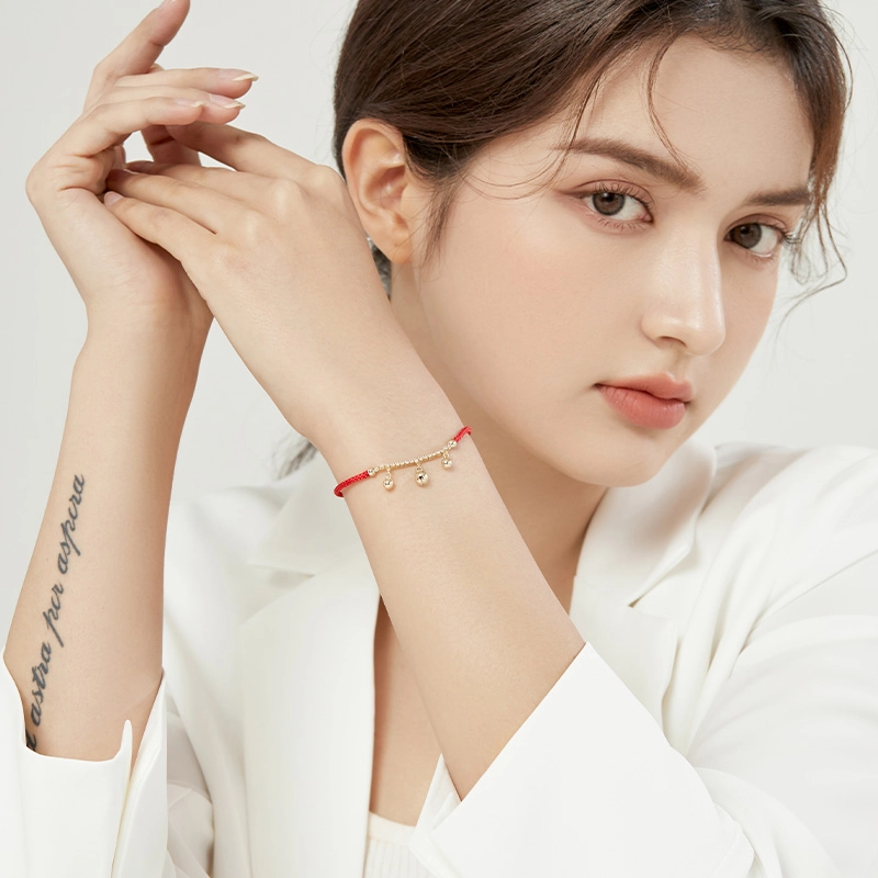 沂茹 简约气质高级 小清新喜庆可爱精致 合成立方氧化锆 手链 女款