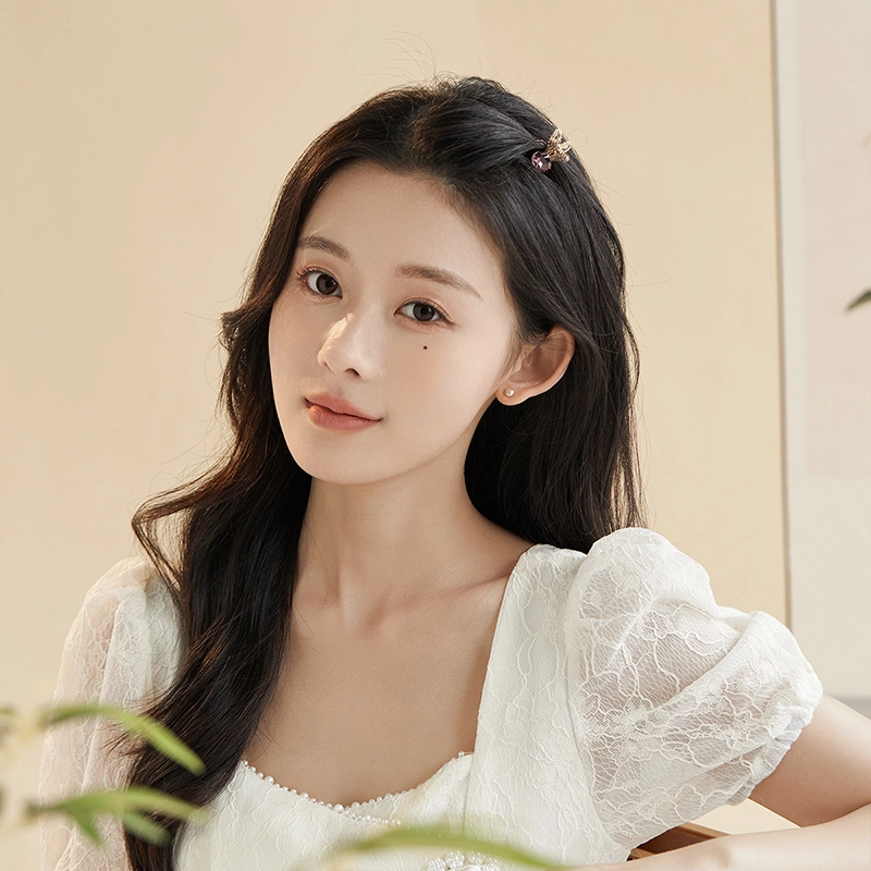 沂茹 可爱甜美精致日常通勤三彩色兔头小发抓 发夹 女款