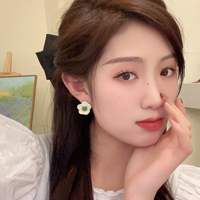沂茹 优雅可爱精致小清新森系气质 合金 耳环 女款