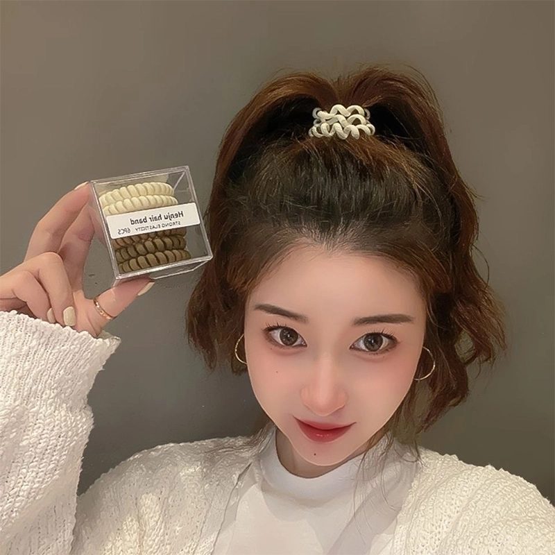 沂茹 简约纯色 电话绳 发圈 女款