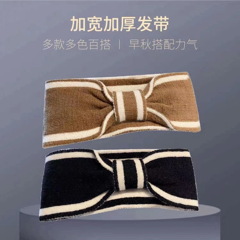 沂茹 蝴蝶结针织 布艺 韩国时尚气质月子发带 女款