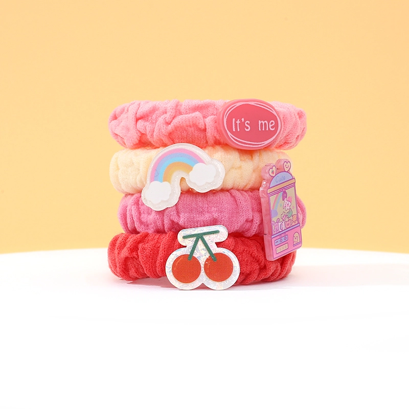 沂茹 可爱粉色系发圈儿童韩版不易伤发头绳皮筋发圈女发饰头饰儿童款