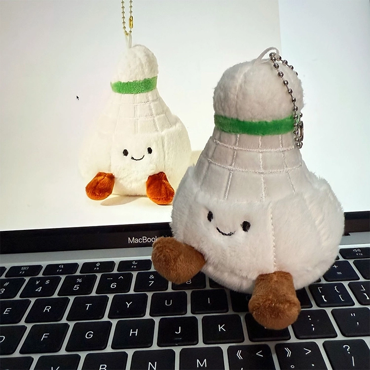 心水好物 可爱羽毛球玩偶包包萌萌体育公仔球类运动钥匙扣背包 聚酯纤维 挂件 男女同款情侣款