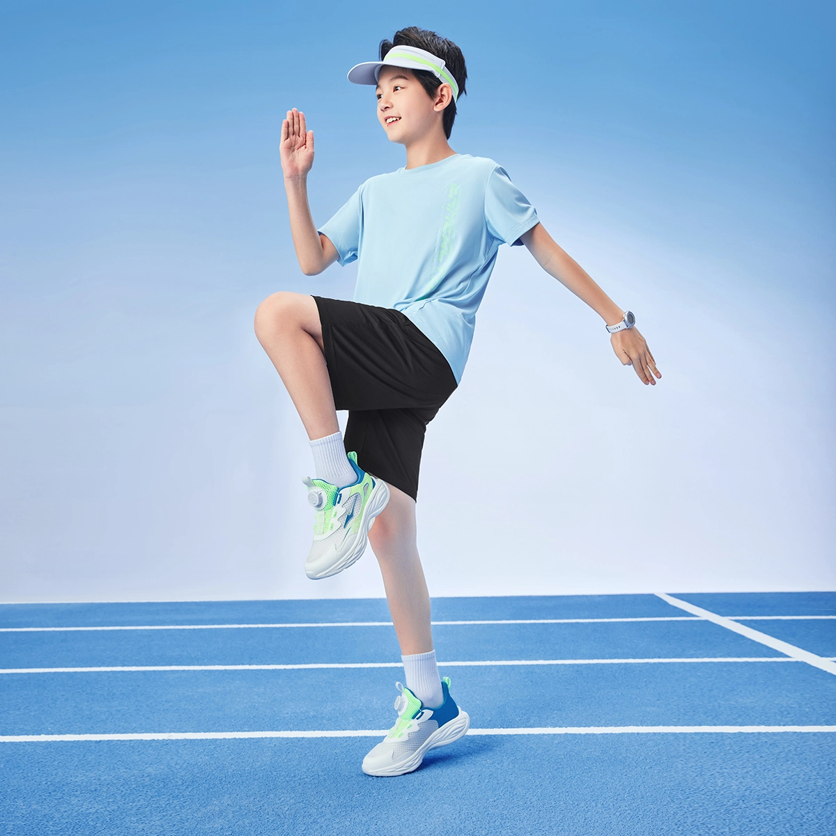 鸿星尔克儿童休闲运动套装 舒适时尚简约百搭 儿童款