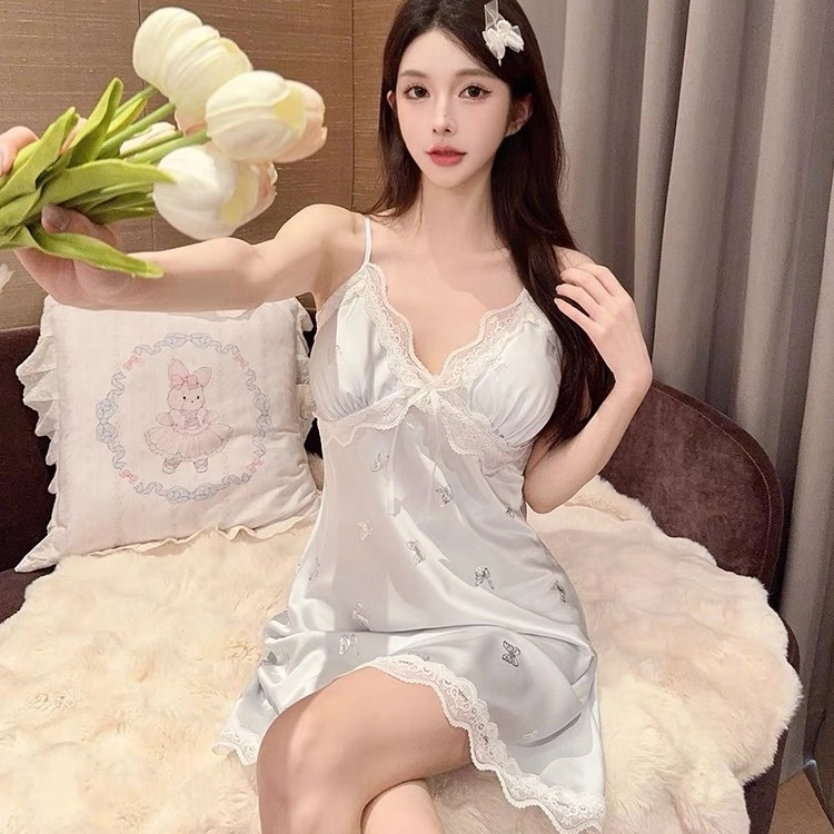 桔内 甜美舒适无袖吊带睡裙 女款