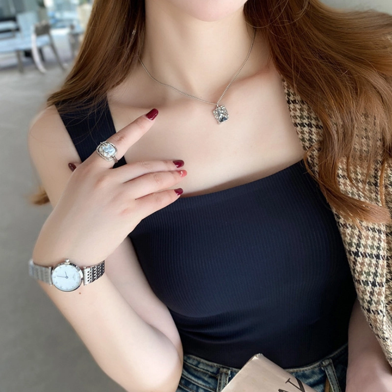 桔内 自带胸垫亲肤透气舒适背心 女款