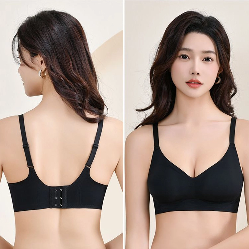 桔内 无痕防下垂大胸显小运动美背聚拢收副乳无钢圈薄款文胸 女款