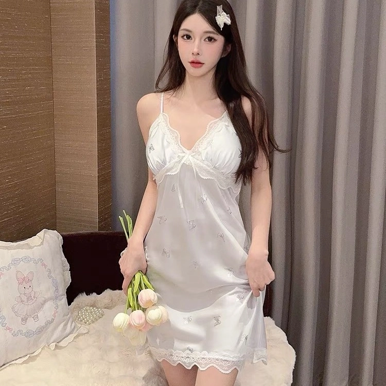 桔内 甜美舒适无袖吊带睡裙 女款