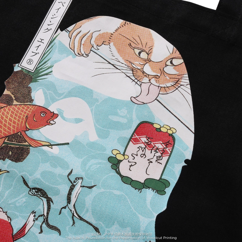 A BATHING APE x UKIYO-E - TOTE BAG
