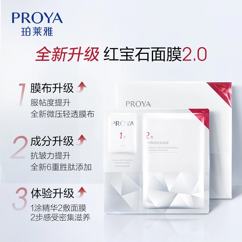 珀莱雅 面膜组合双抗红宝石源力 舒缓紧致保湿