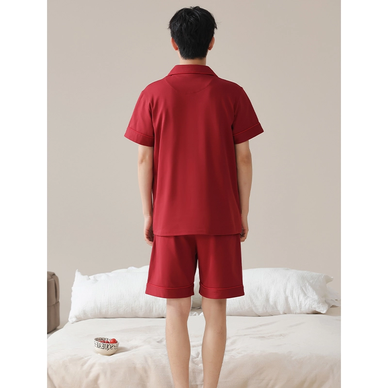 芬腾可安 时尚气质高级感舒适柔软家居服短袖五分裤睡衣套装 男款