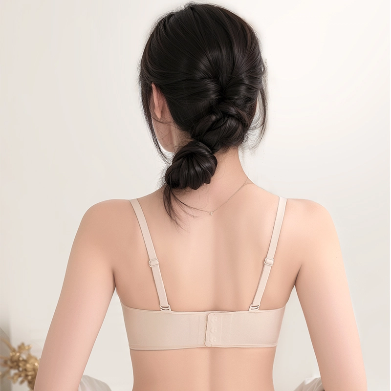 棉基因 无痕聚拢亲肤收副乳无钢圈文胸 女款