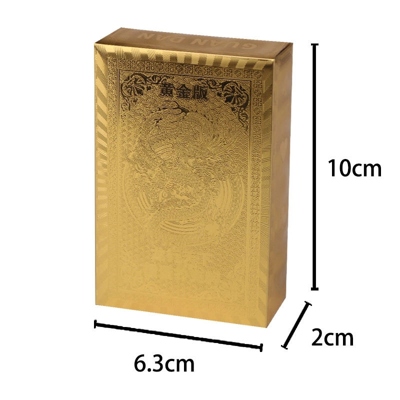 妙记 金箔 防水掼蛋牌 高级土豪金四副装  扑克
