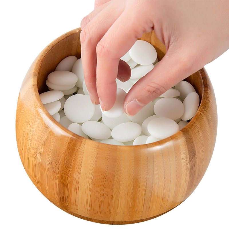妙记 围棋五子棋套装 楠竹棋盘楠竹棋罐仿玉棋子 象棋三合一 桌游