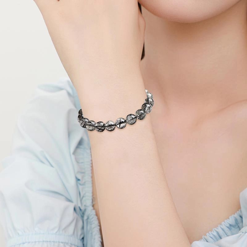 克拉日记 简约高级感小众设计饰品 琉璃 玉石手串 男女同款情侣款