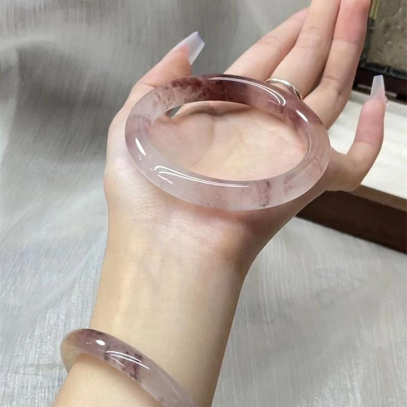 克拉日记 新中式国潮树莓气泡水中国风圆条汉服手饰锦鲤事业招财平安 琉璃 手镯 女款