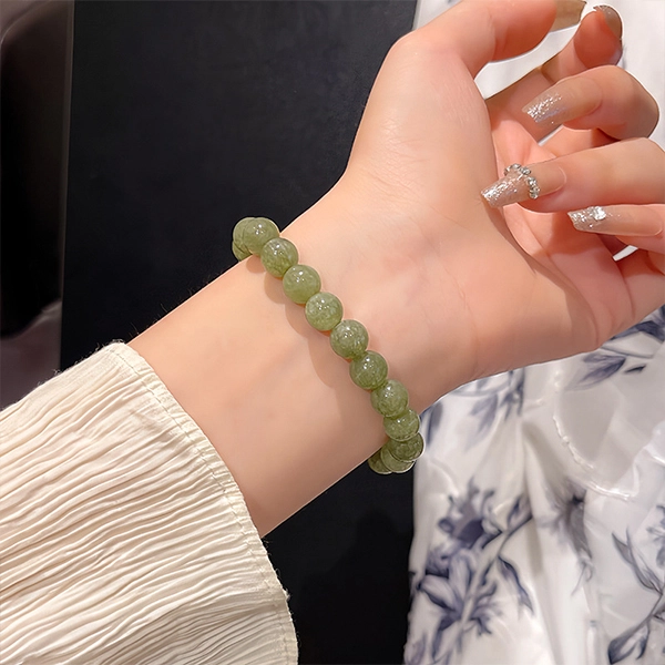 克拉日记 高级感小众设计感圆珠 玉髓 手串 女款