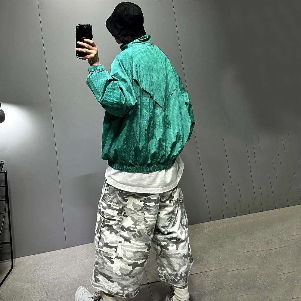 物质公式 高街美式复古宽松百搭休闲防晒服 男女同款