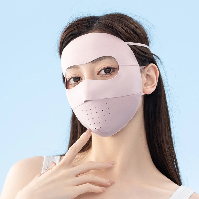 浪莎 遮阳骑车开车户外出行防紫外线薄款脸基尼 防晒面罩 女款