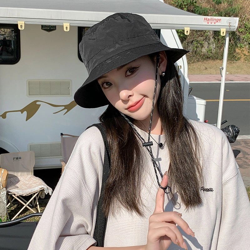 浪莎 速干可折叠易收纳夏天遮阳盆帽防晒户外登山钓鱼骑行防紫外线太阳帽透气大头围显脸小百搭凉帽 轻薄款 渔夫帽 男女同款情侣款