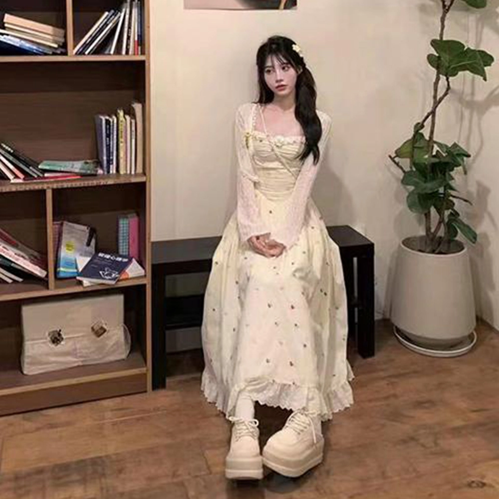 珠蒂美 法式温柔风度假风多种裙装套装 女款