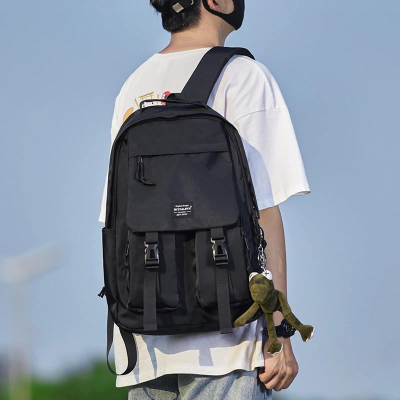 木村耀司 休闲简约百搭大容量初高中大学生通勤上班潮流多功能旅游 牛津纺 双肩包书包旅行包电脑包背包 男女同款 多色
