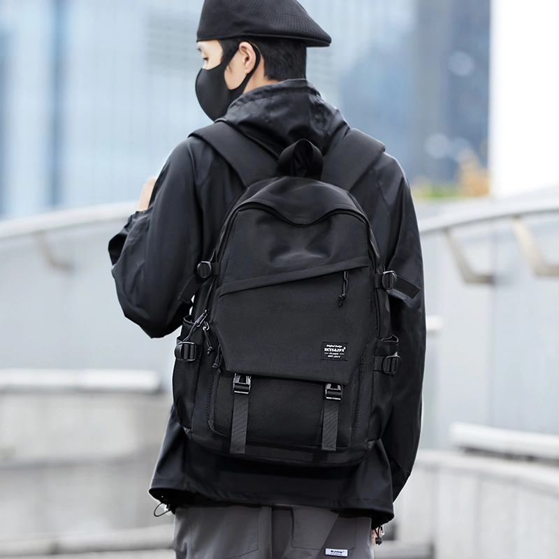木村耀司 休闲简约百搭大容量初高中大学生通勤潮流多功能旅游 牛津纺 双肩包书包旅行包电脑包背包 常规 男女同款 多色