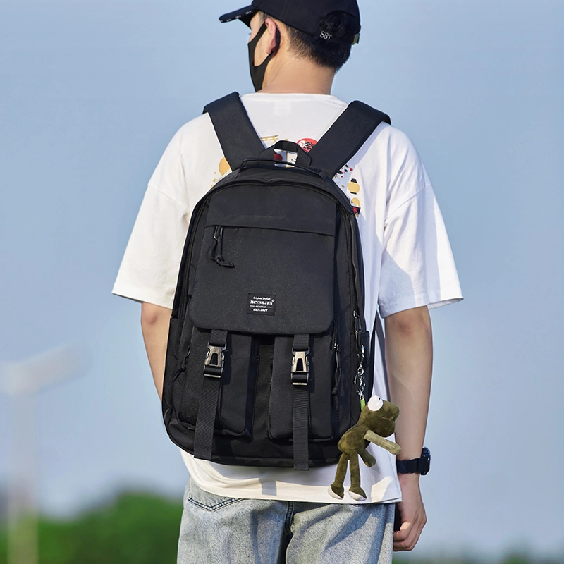 木村耀司 休闲简约百搭大容量初高中大学生通勤上班潮流多功能旅游 牛津纺 双肩包书包旅行包电脑包背包 男女同款 多色