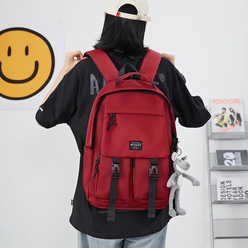 木村耀司 休闲简约百搭大容量初高中大学生通勤上班潮流多功能旅游 牛津纺 双肩包书包旅行包电脑包背包 男女同款 多色